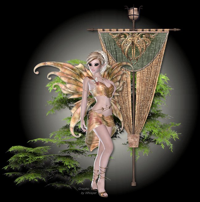 Fairy with Castle Flag